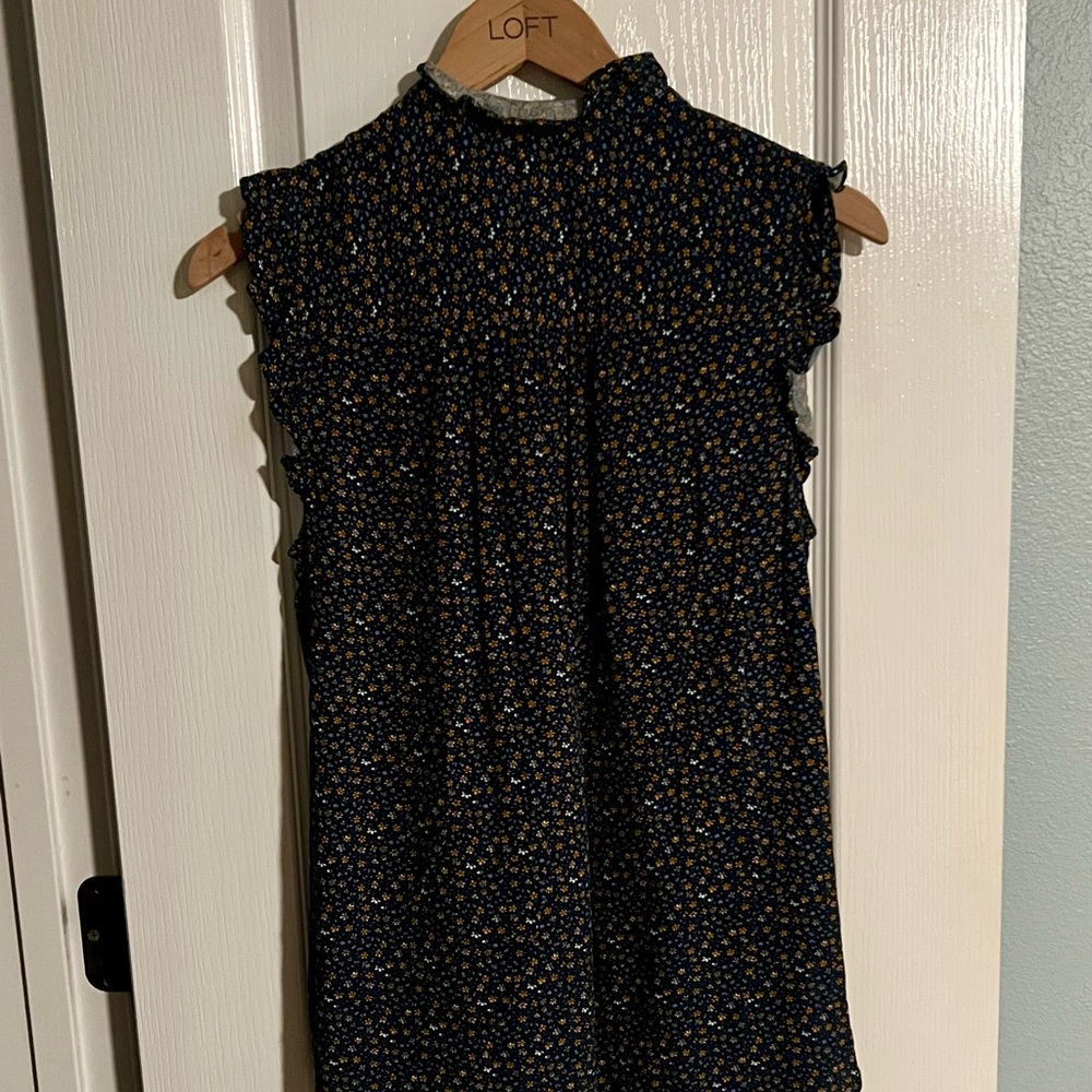 LOFT Kids Dress - Navy and Gold Floral